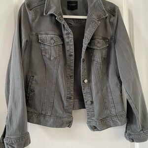 Silver Gray Denim Jacket